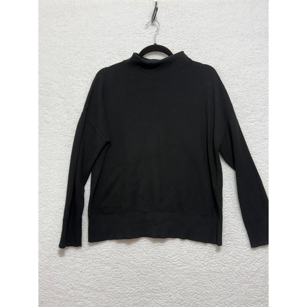 Banana Republic Mens Chase Funnel Neck Black Sweater Size S